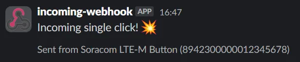 Slack notification