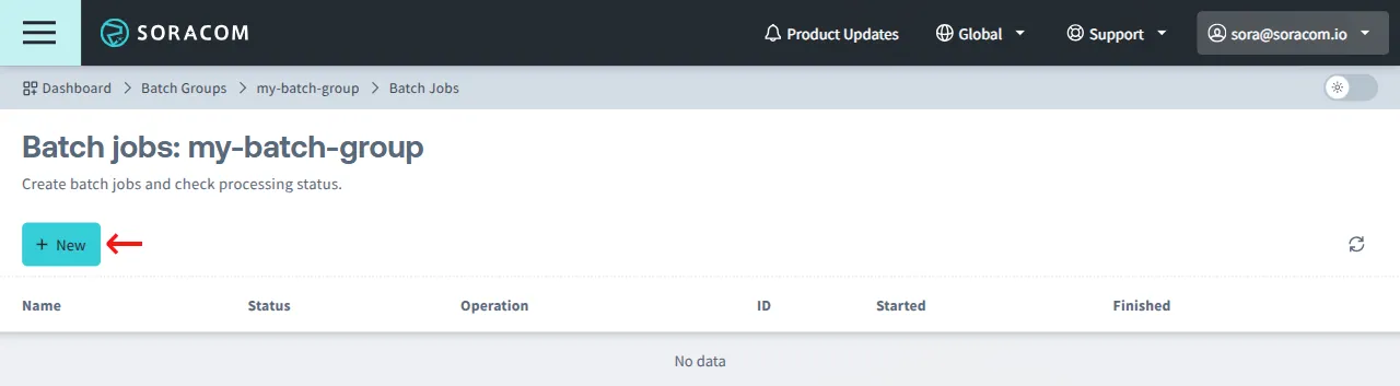 Create a batch job