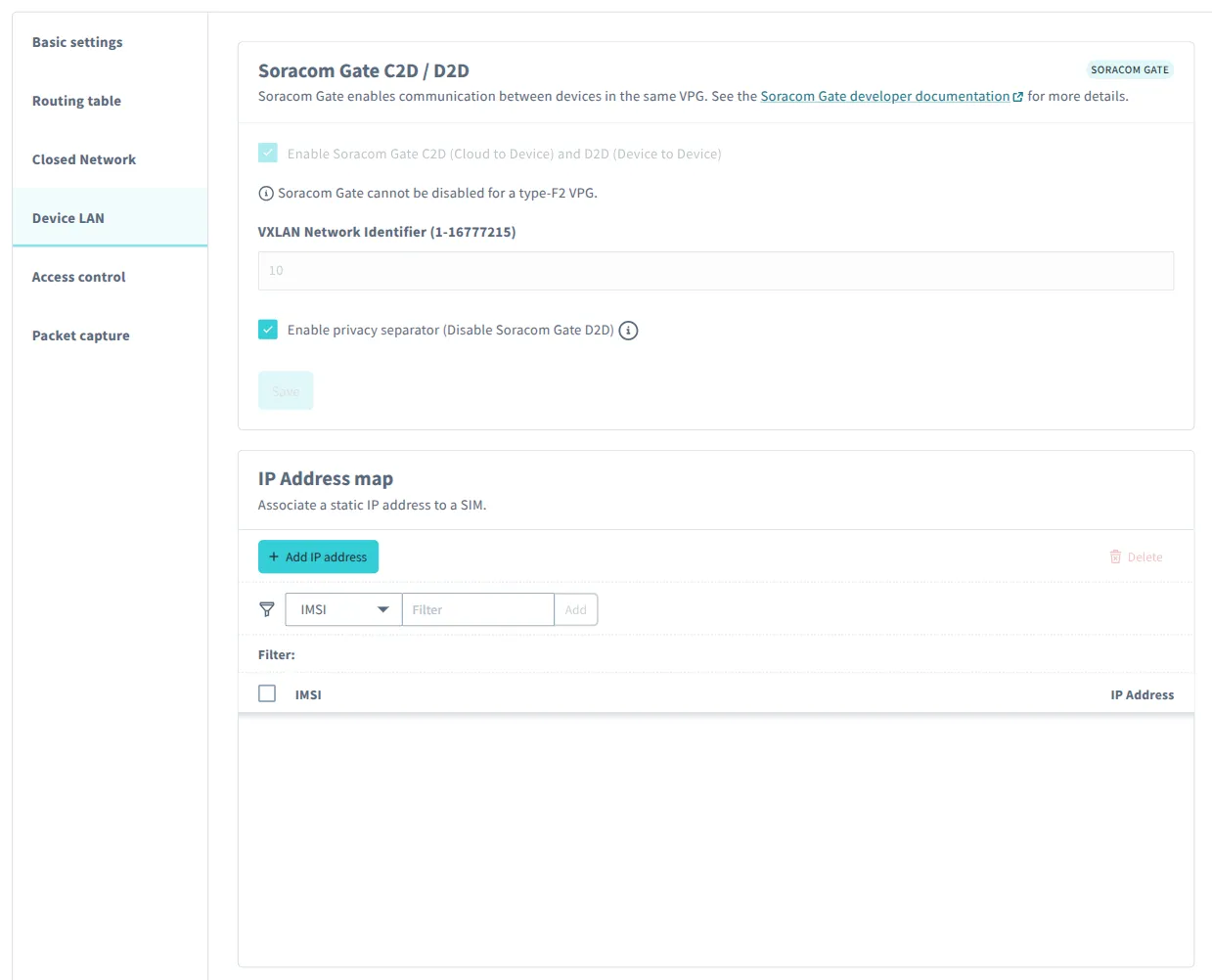 Configure VPG