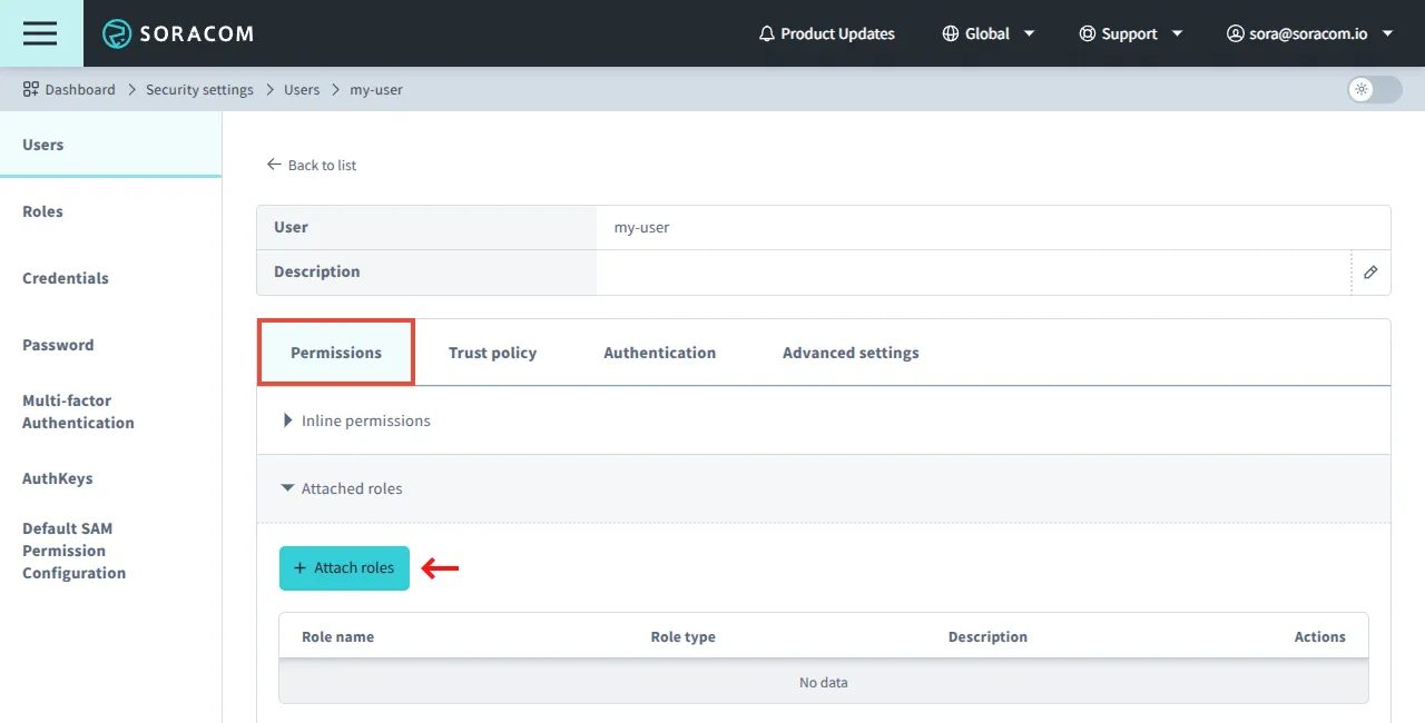 Edit User Roles