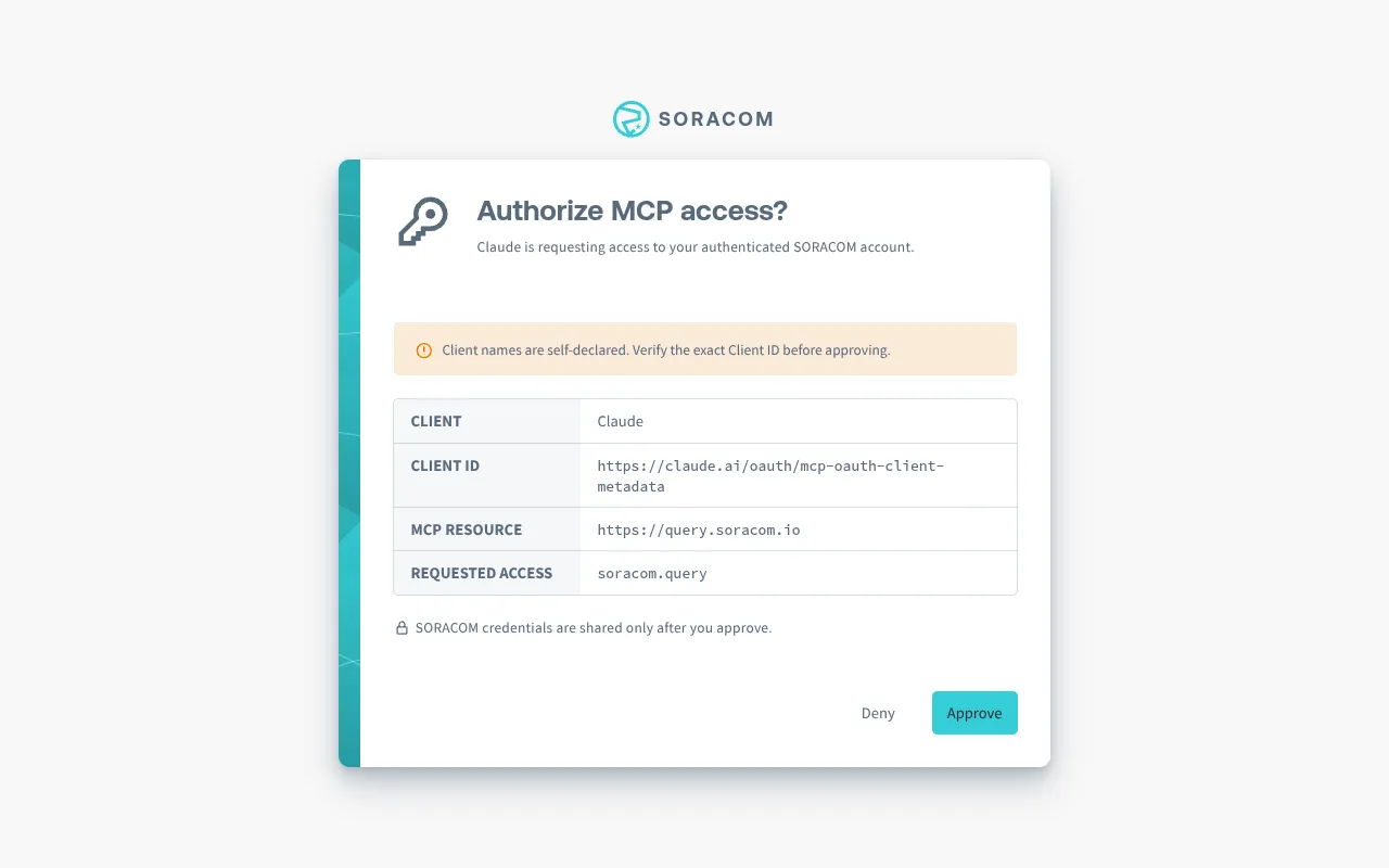 Screenshot of the Authorize MCP access page for Claude showing the client, client ID, MCP resource, and requested access
