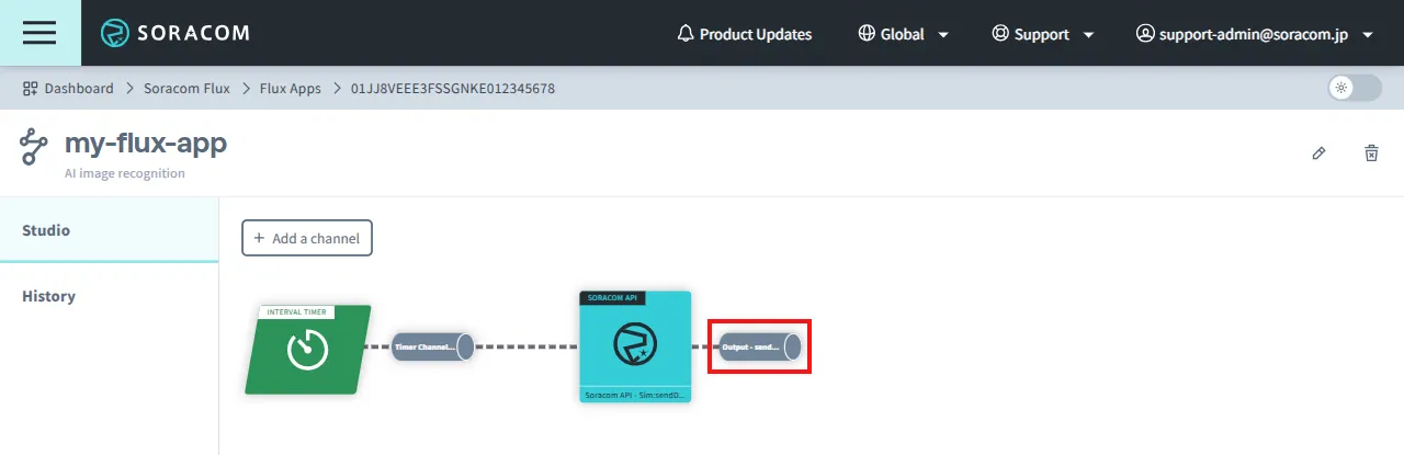 Select Output channel